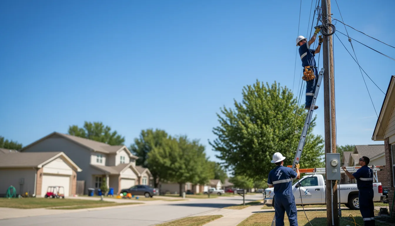 Residential electrician providing installation services in Little Cedar, IA